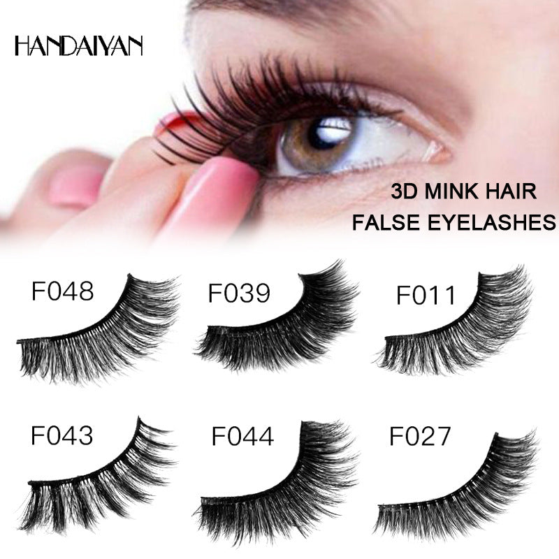 3D False Eyelashes for Dramatic, Curled Eye Volume