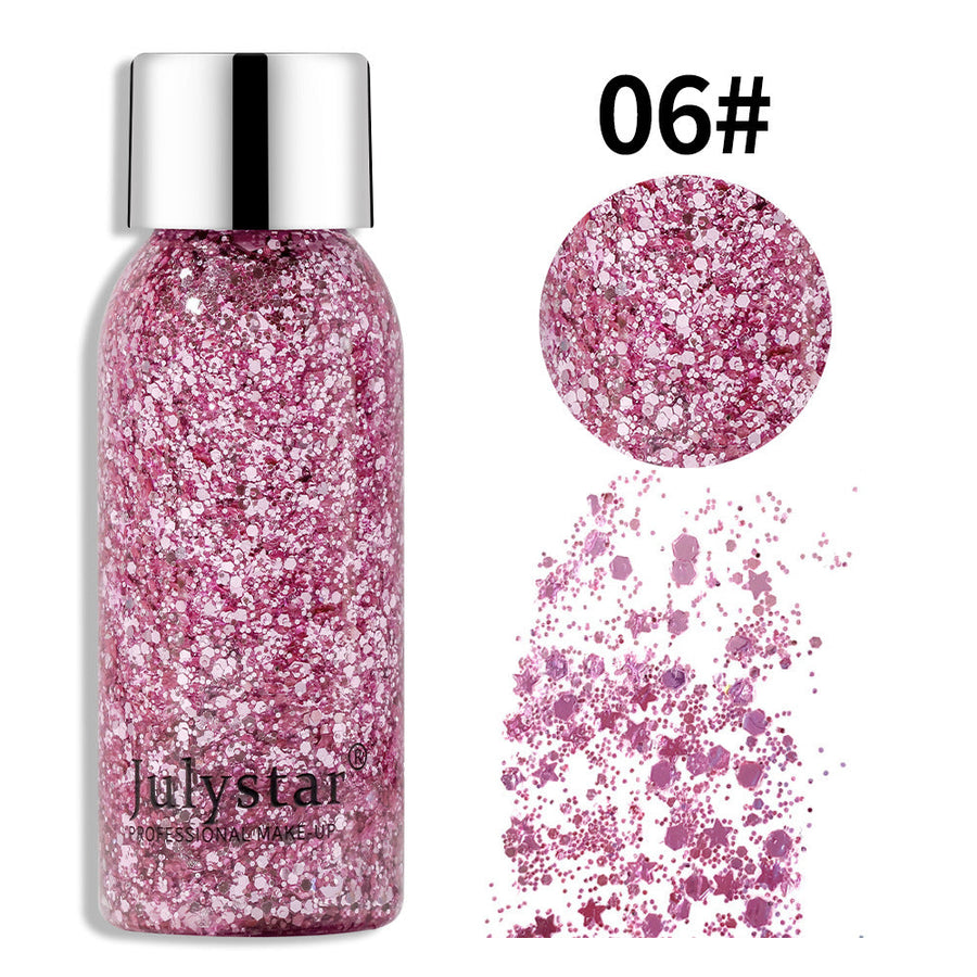 Cosmetic Glitter Makeup for Dazzling Stage Sparkle