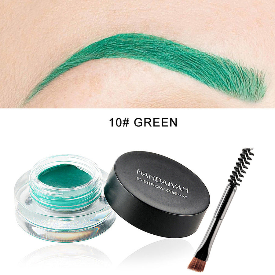 Waterproof Eyebrow Gel & Eyeliner Cream, 12 Colors