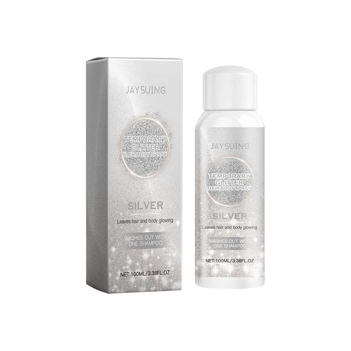 Body Glitter Spray for Instant Gold & Silver Shine