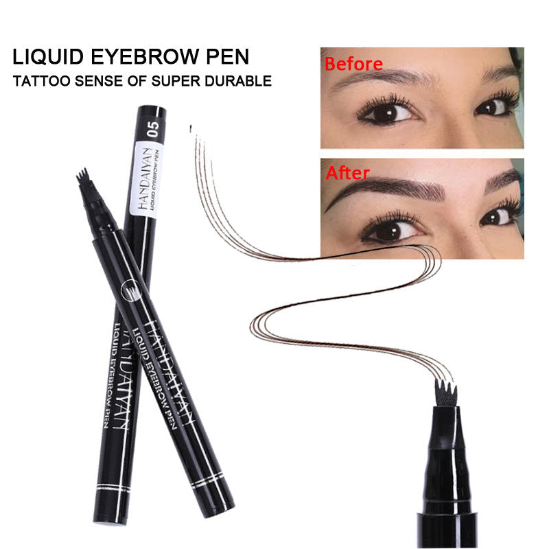 Four-Prong Eyebrow Pencil for Natural-Looking Brows