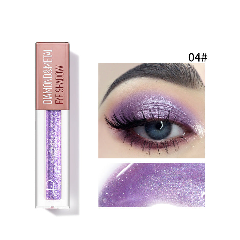 Liquid Eye Shadow for High-Shine Diamond-Metal Sparkle