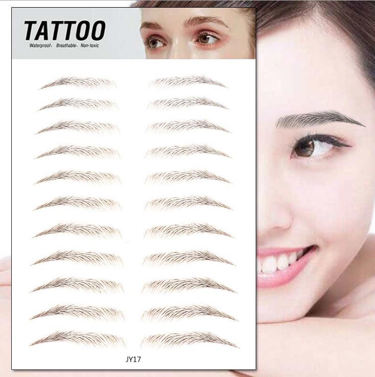 Waterproof Eyebrow Stickers for Fuller-Looking Brows