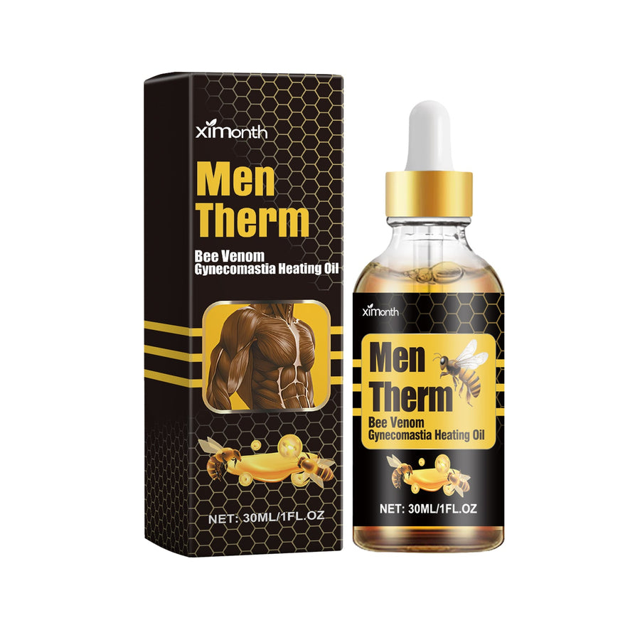 Men’s Chest Firming Oil – Bee Venom Contouring for Definition
