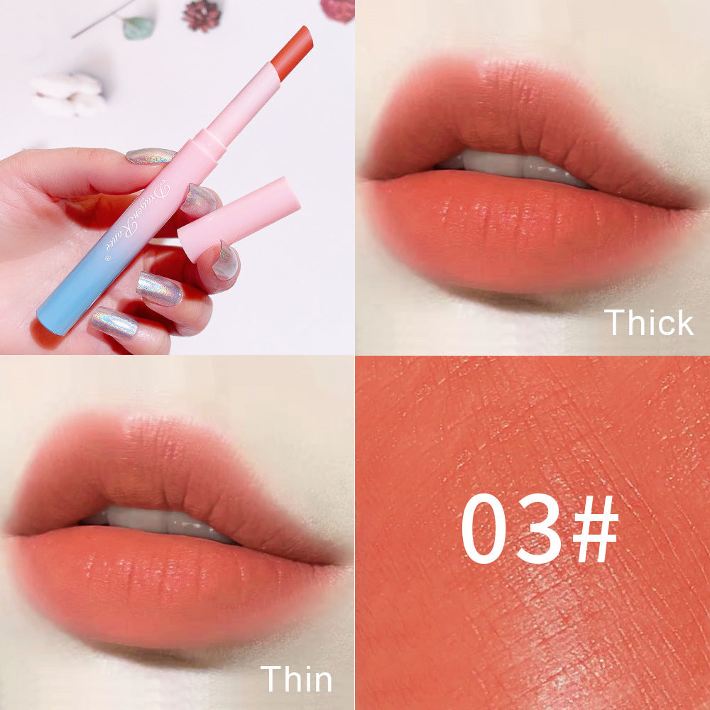Automatic Rotating Lipstick Pen Matte Lip Color Set