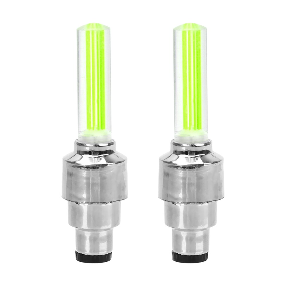 LED Tire Valve Cap Lights — Glowing Wheel Effect