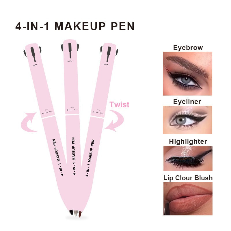 4-in-1 Makeup Pen for Brows, Eyes, Lips & Highlight