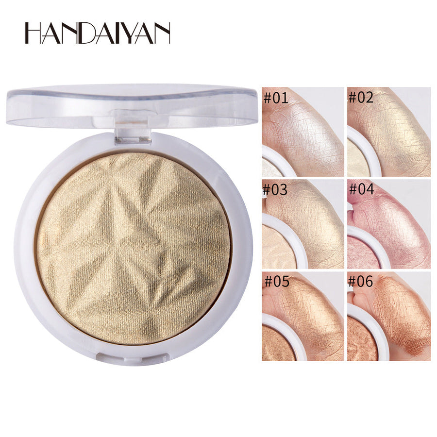 Pressed Highlighter Makeup Powder for Intense Glow