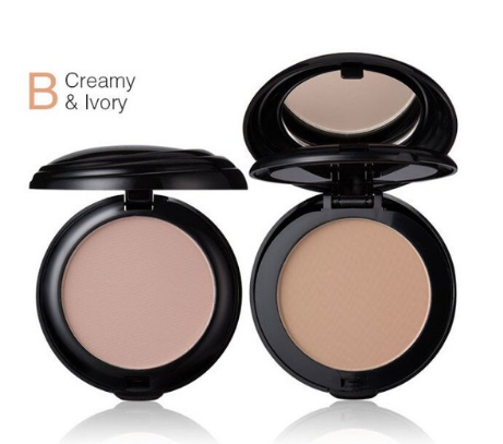 Pressed Powder Compact Makeup for Natural Matte Touch-Ups