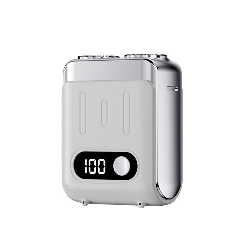 Mini Rotary Shaver for Travel — LED Display, Fast Charge