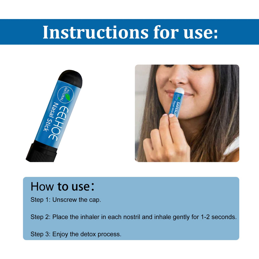 Herbal Aromatherapy Nasal Inhaler Stick for Instant Refresh