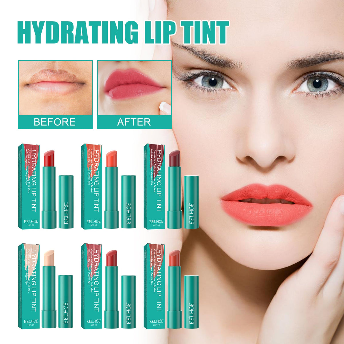 Hydrating Lip Tint for Smoother, Moisturized Lips
