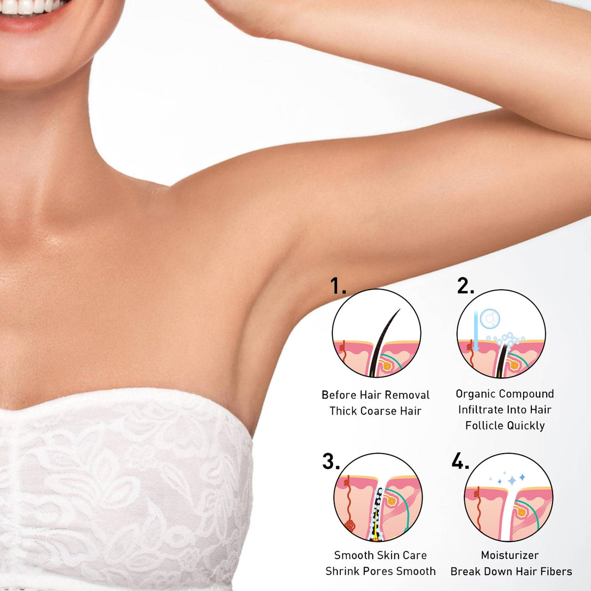 Hard Wax Beans for Gentle Painless Hair Removal at Home