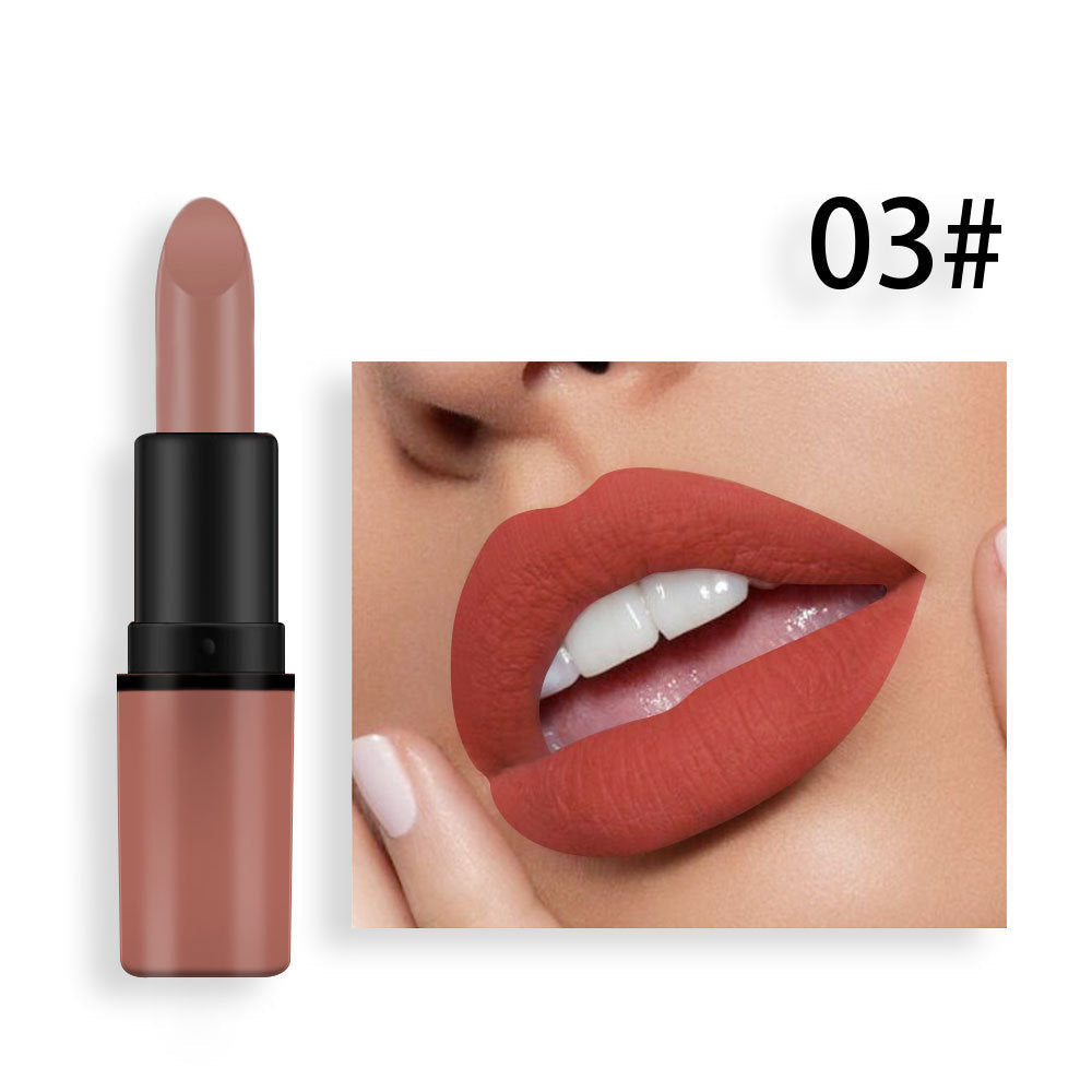 Matte Lipstick 12-Color Collection for Nude to Red Looks