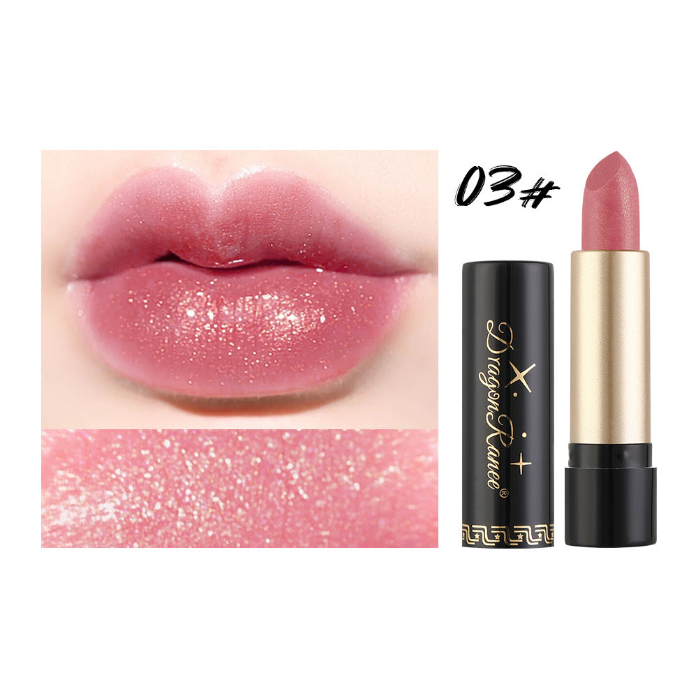 Pearlescent Shimmer Lipstick for Sparkling, Glossy Lips