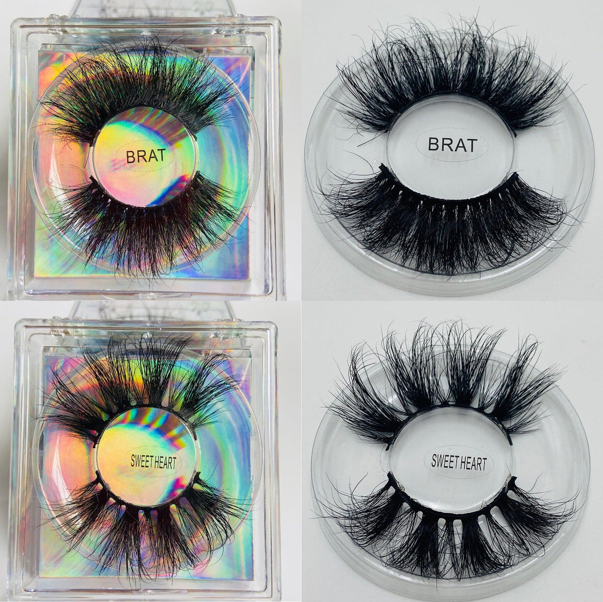25mm False Eyelashes – Fluffy 8D Dramatic Glam Look