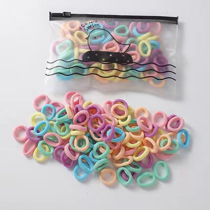 100 Hair Ties in a Reusable Jar for Everyday Styles