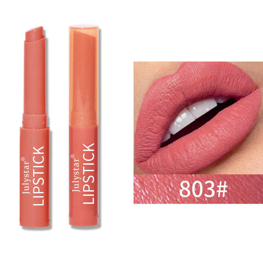Six-Shade Matte Velvet Lipstick Set, Waterproof Formula