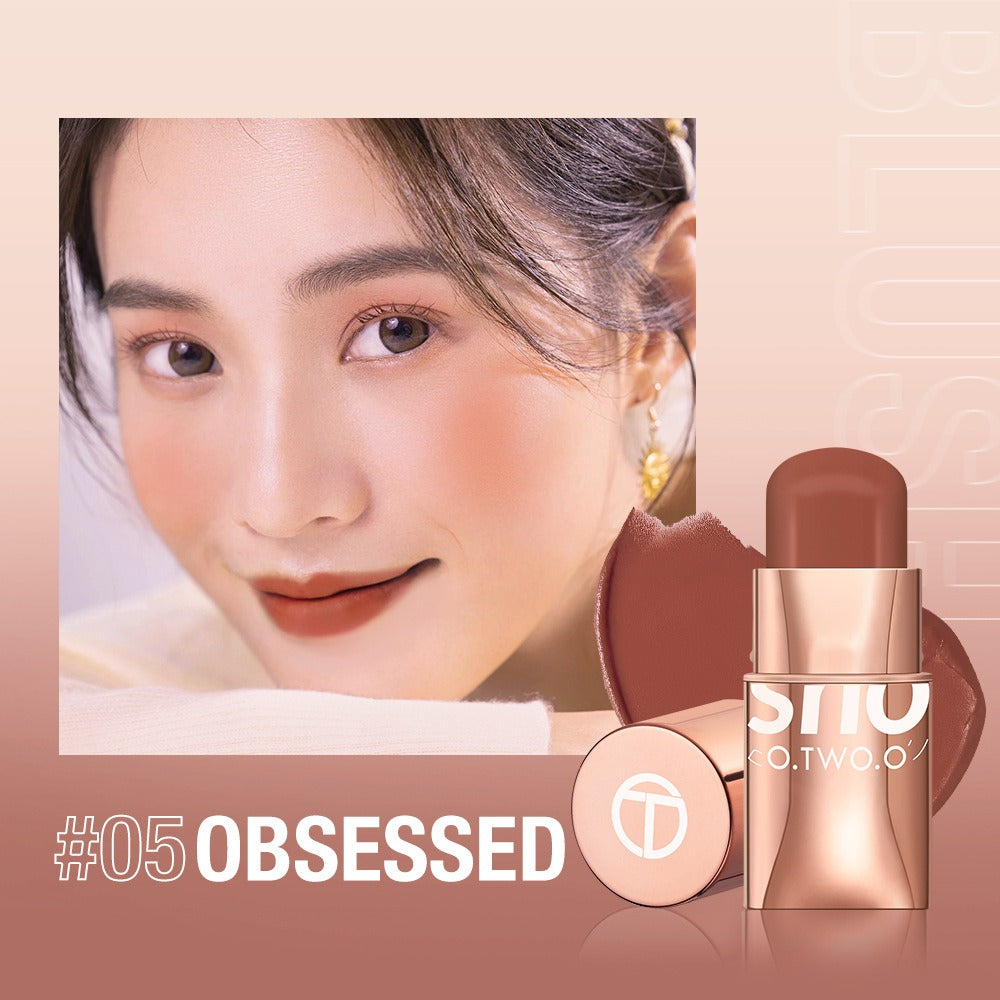 3-in-1 Cream Blush Stick for Soft Natural Rosy Cheeks