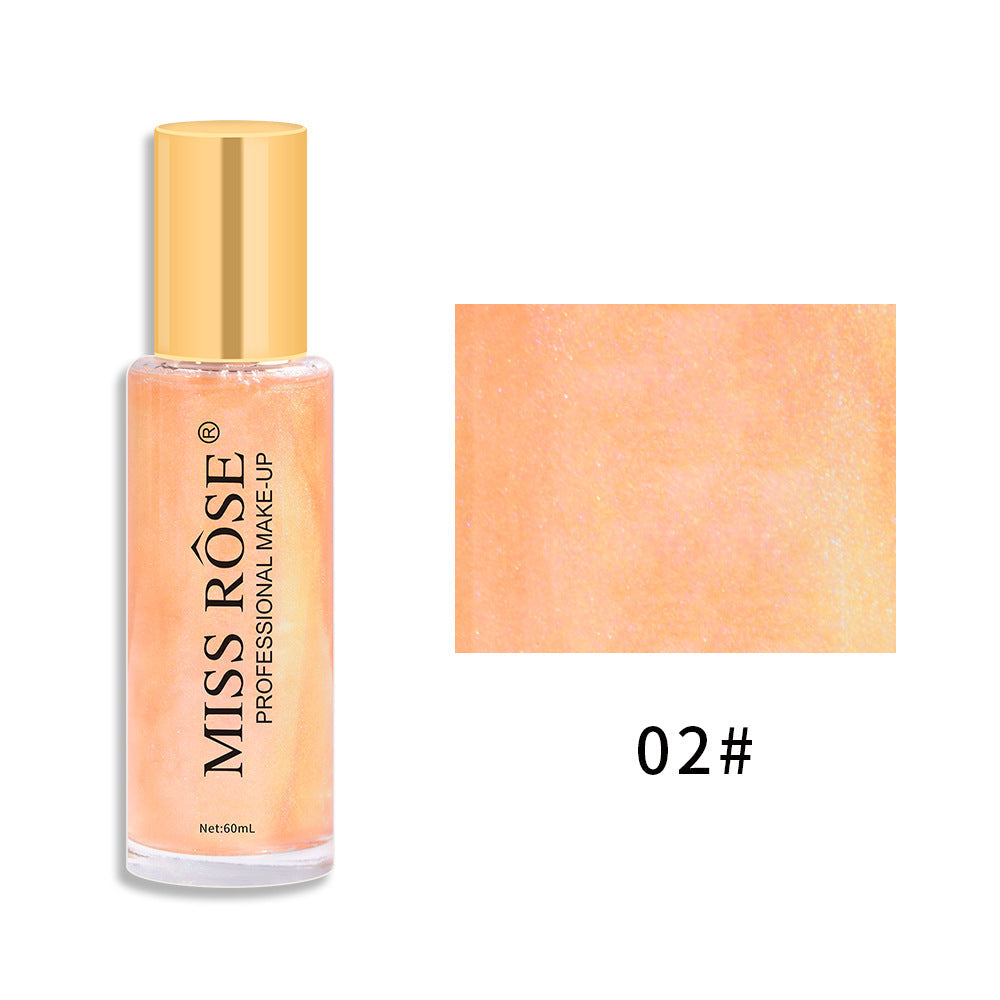 Liquid Body Glitter Spray for Radiant Pearlescent Glow