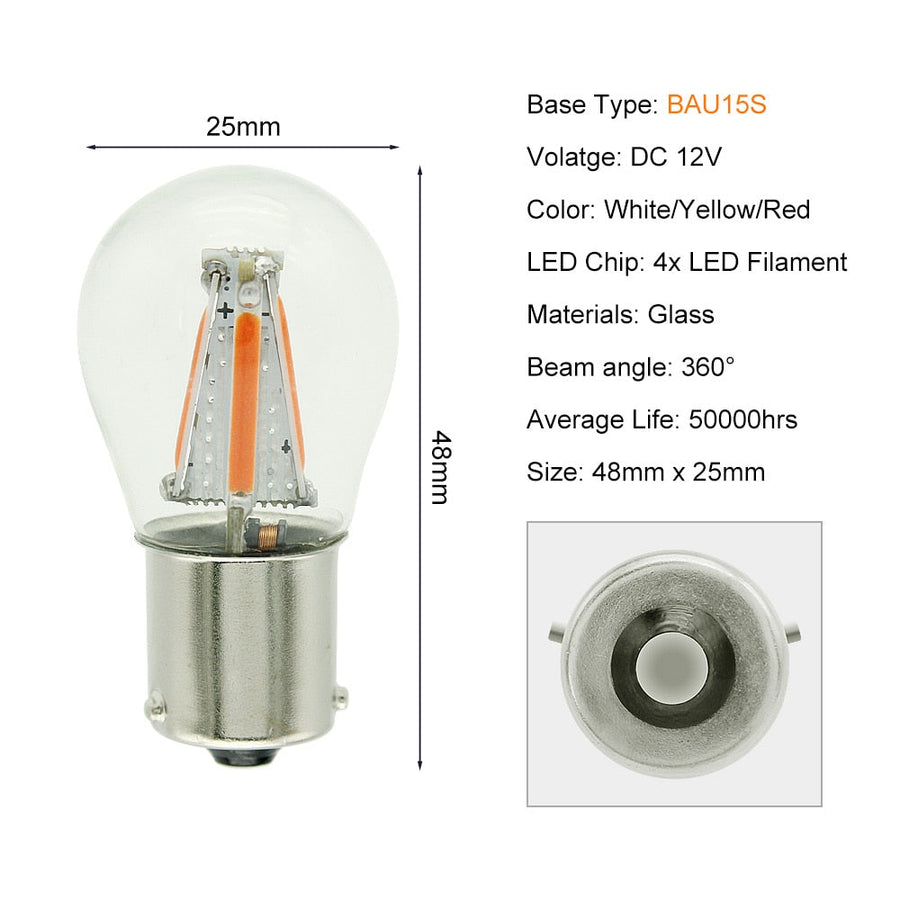 1156 LED Filament Bulb — Classic Style, 10x Brighter
