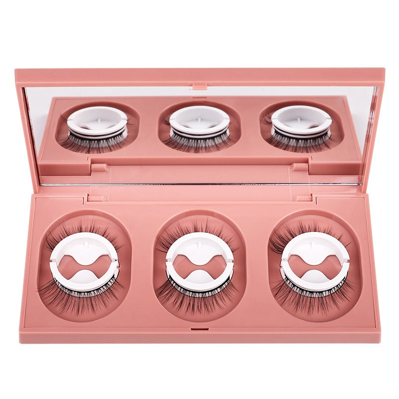 Self-Adhesive False Eyelashes With Built-In Mirror