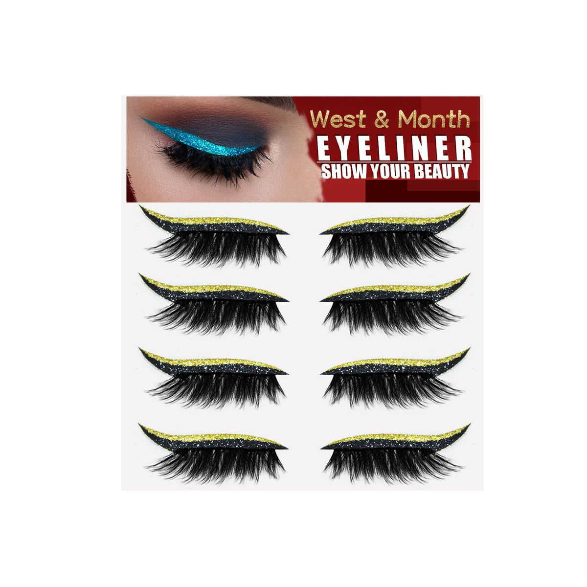 Self-Adhesive Eyeliner Stickers for Colorful Lash Looks