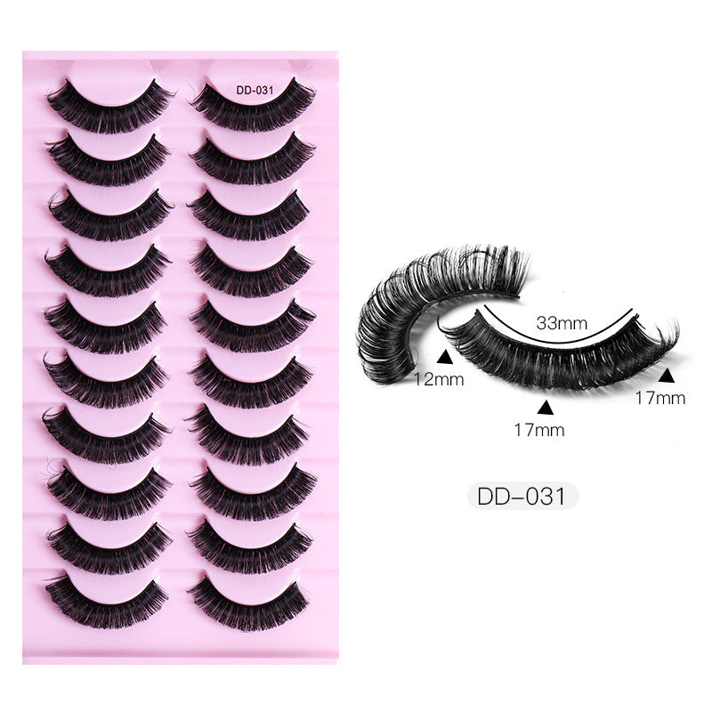 False Eyelashes: 10-Pair Dramatic Multi-Style Set
