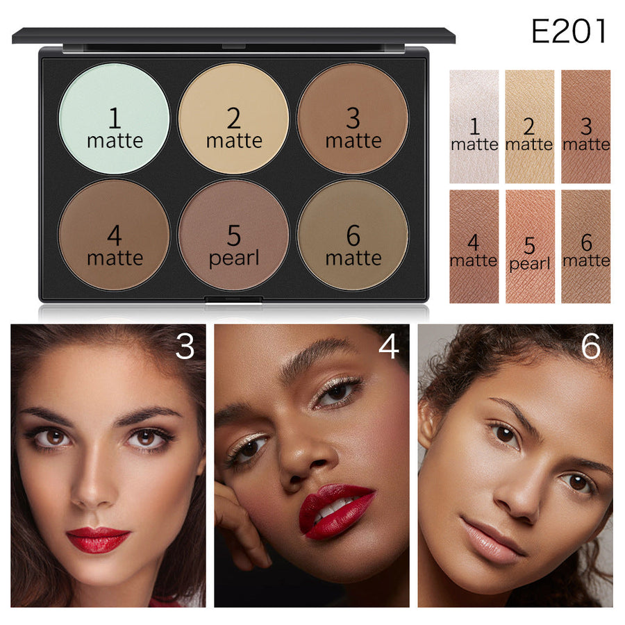 Face Contour and Highlight Palette for Sculpted Glow