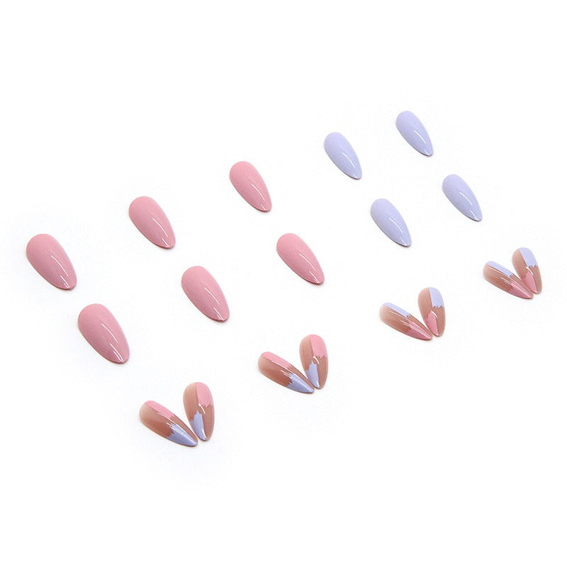 Contrasting Press-On Nails — Salon-Perfect Heart & Swirl