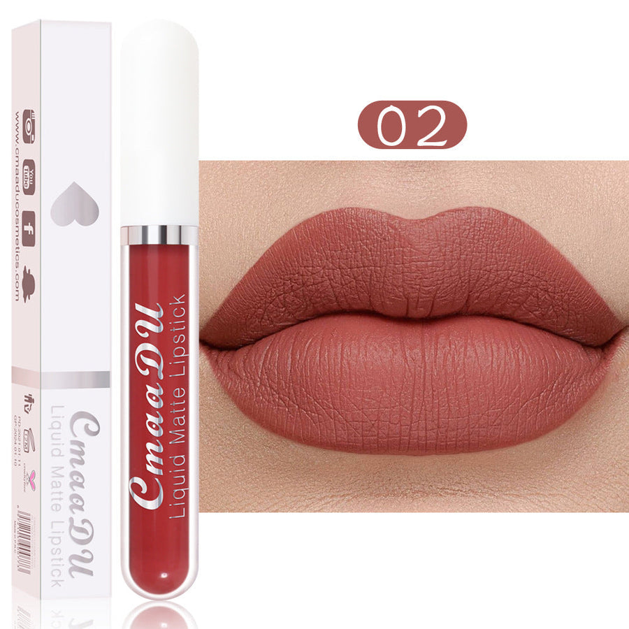 Matte Liquid Lipstick, Waterproof 18-Color Collection