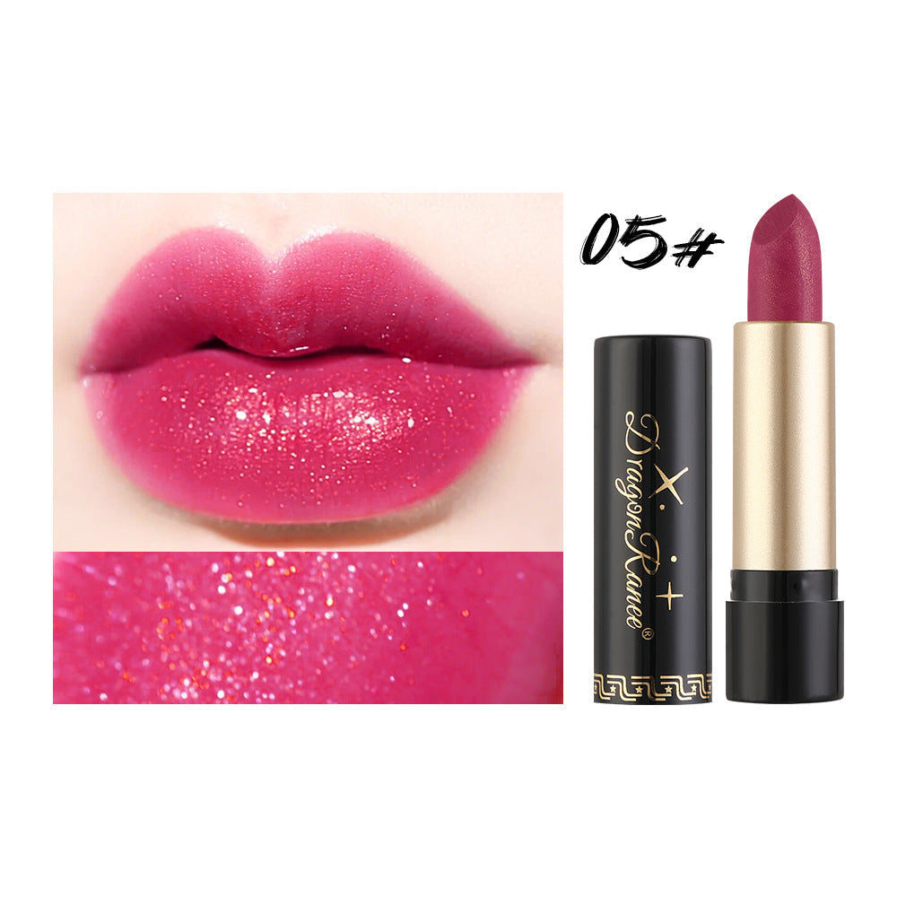 Pearlescent Shimmer Lipstick for Sparkling, Glossy Lips