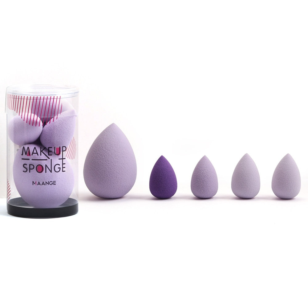 Professional Makeup Sponge Set (5-Piece) — Poreless Finish