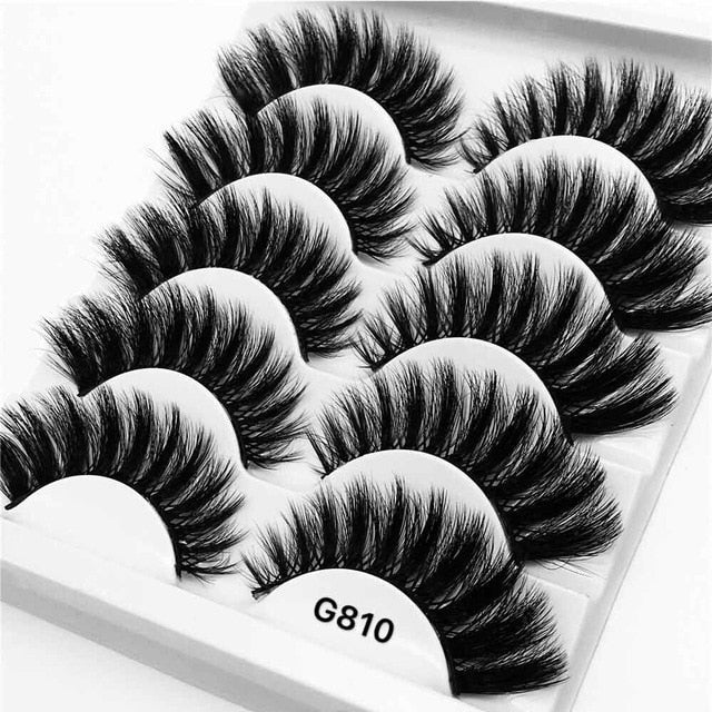False Eyelashes: Dramatic 3D Volume, 5 Lash Styles