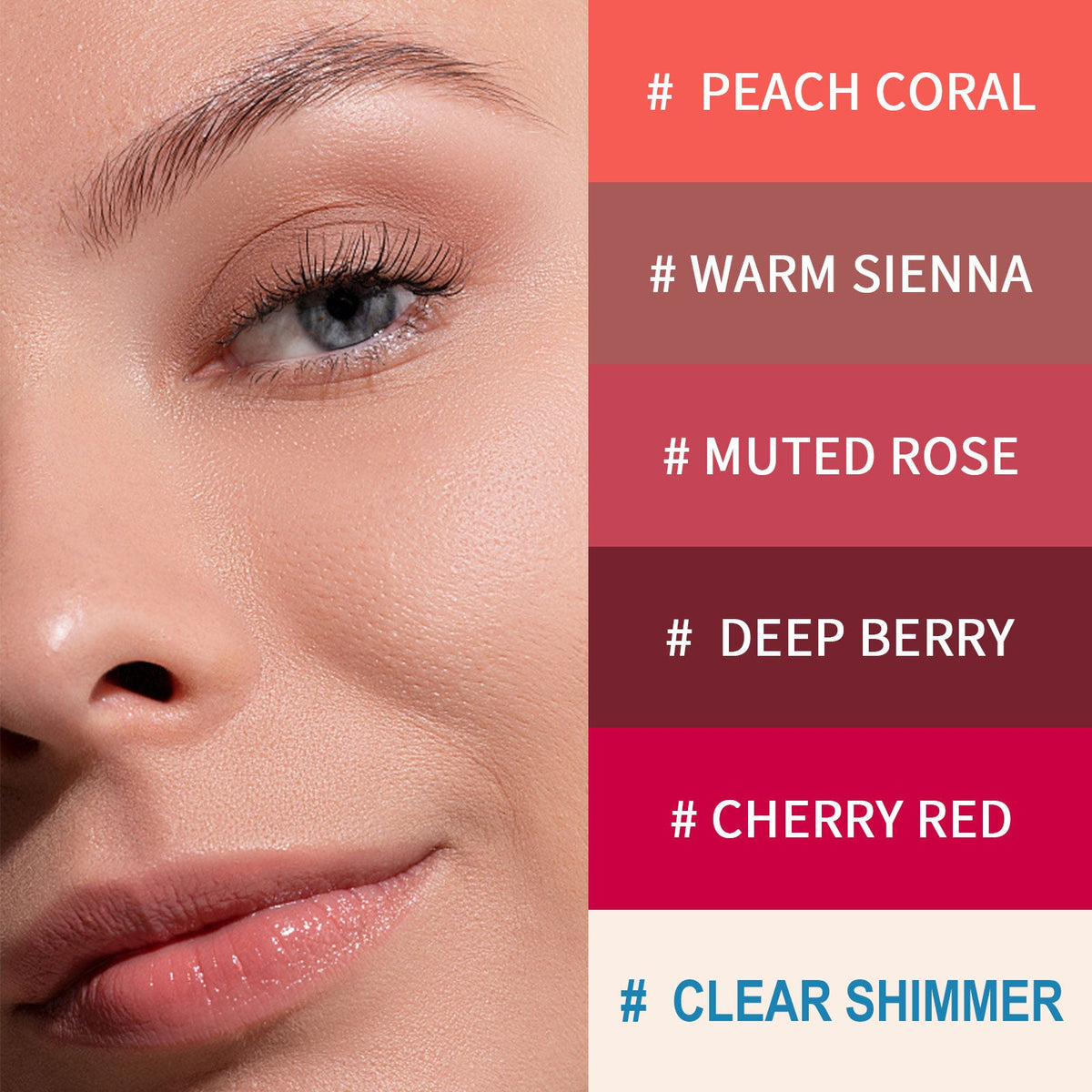 Moisturizing Lip Gloss for Dry Lips, Glossy Lip Color