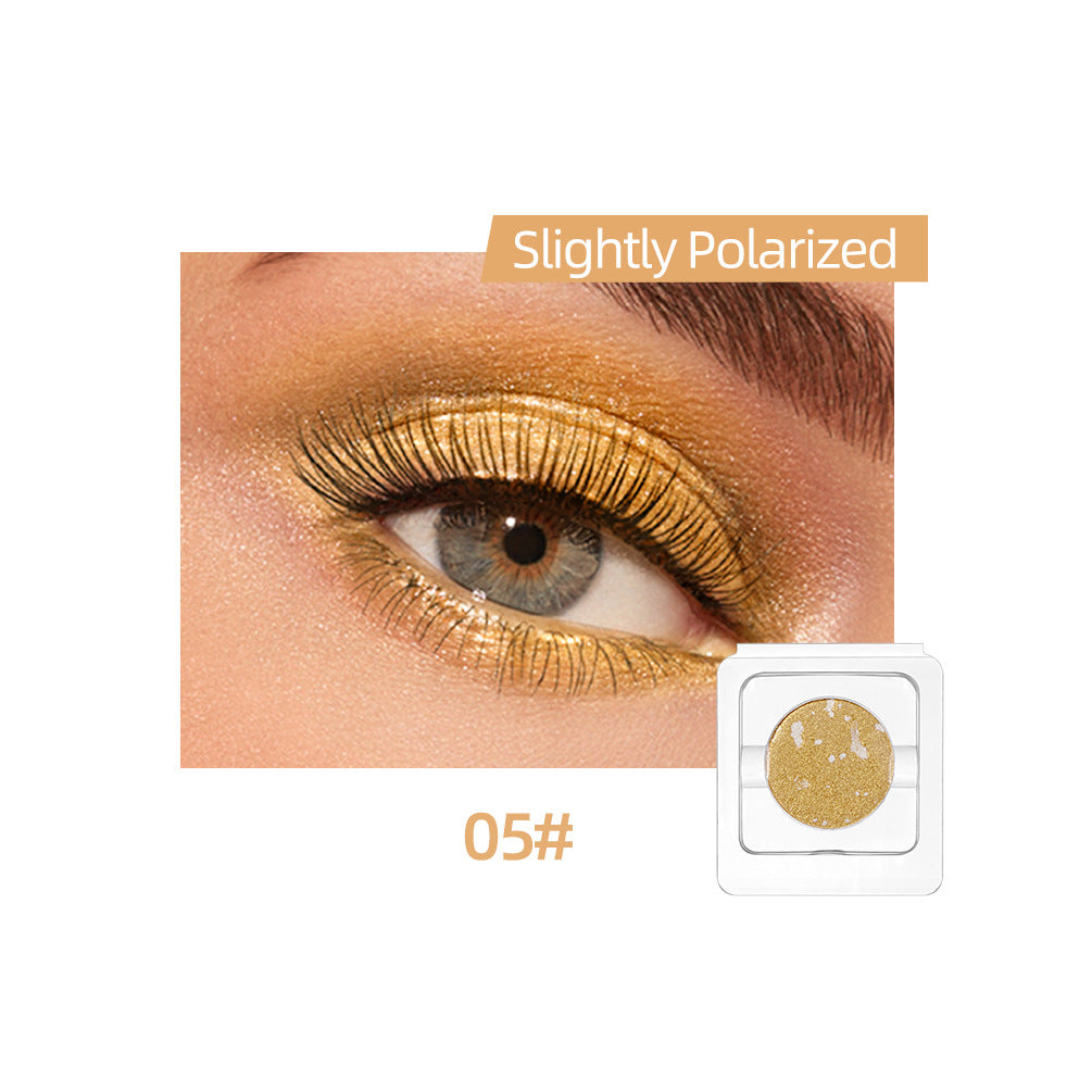 Waterproof Pearlescent Eyeshadow for Warm Golden Radiance