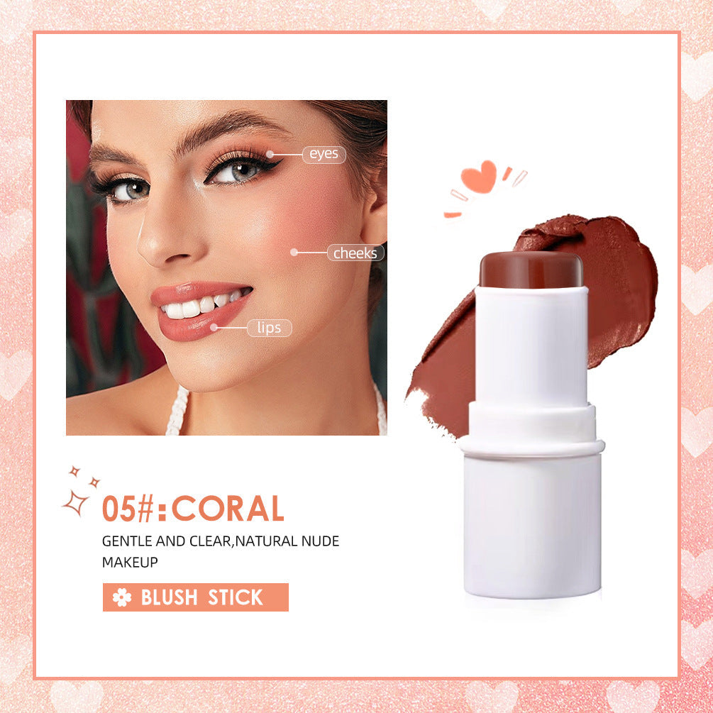 Multifunctional Makeup Stick for Blush, Lips & Glow
