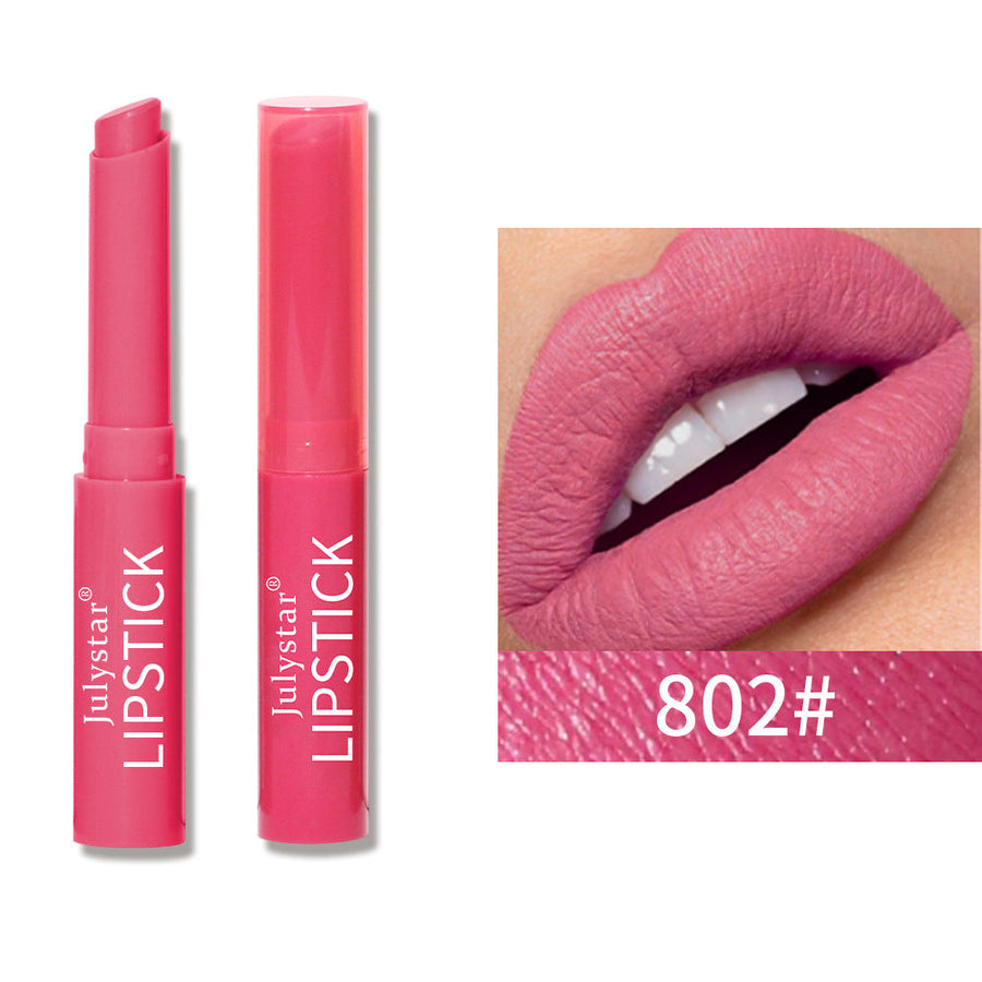 Six-Shade Matte Velvet Lipstick Set, Waterproof Formula