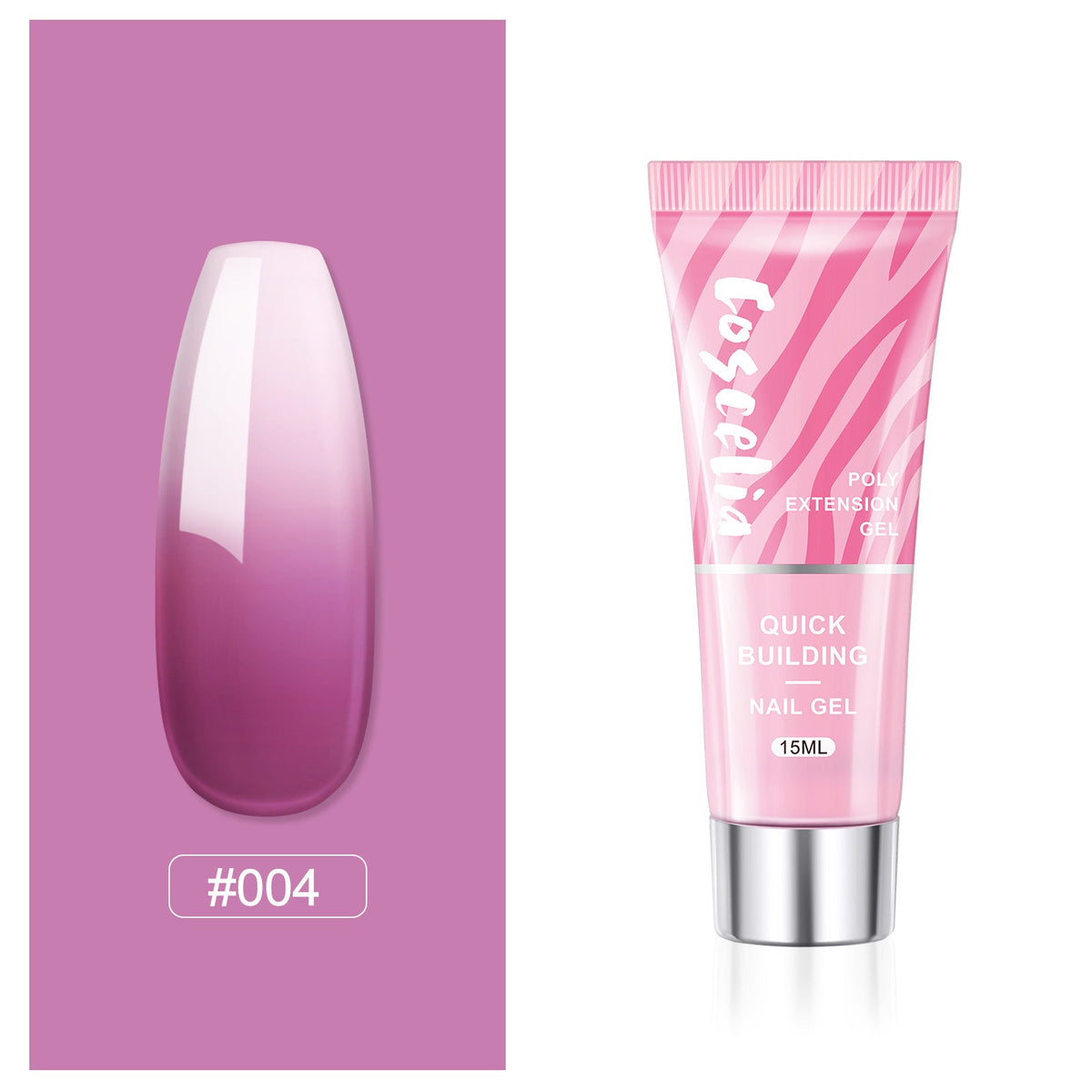 Poly Nail Extension Gel — Crystal-Infused, Quick-Building