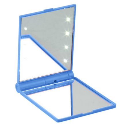 Compact LED Folding Mirror — Flawless Makeup Anywhere, 8