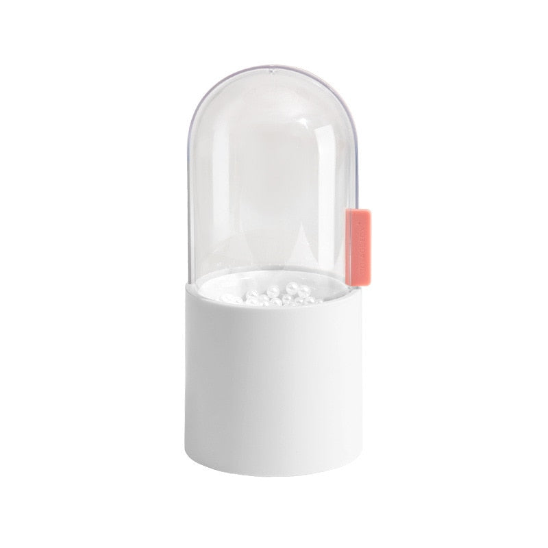 Makeup Brush Storage Box With Rotating Dust-Proof Dome