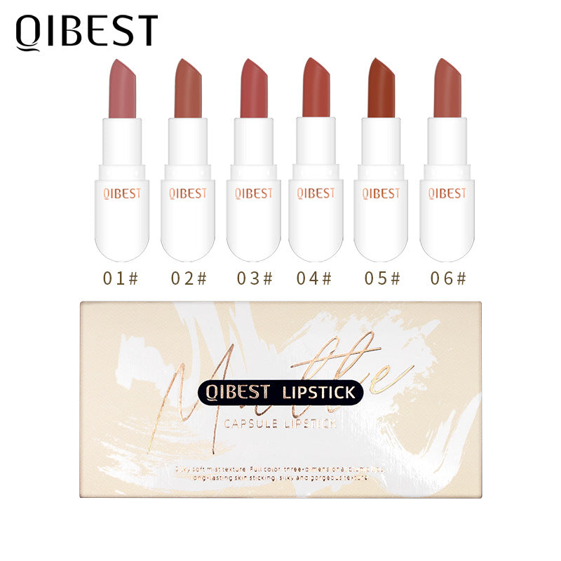 Mini Capsule Lipstick Set – Portable Velvet Matte Color