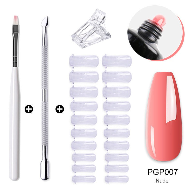 Gel Nail Extension Kit — Salon-Quality Cured Gel and Tips