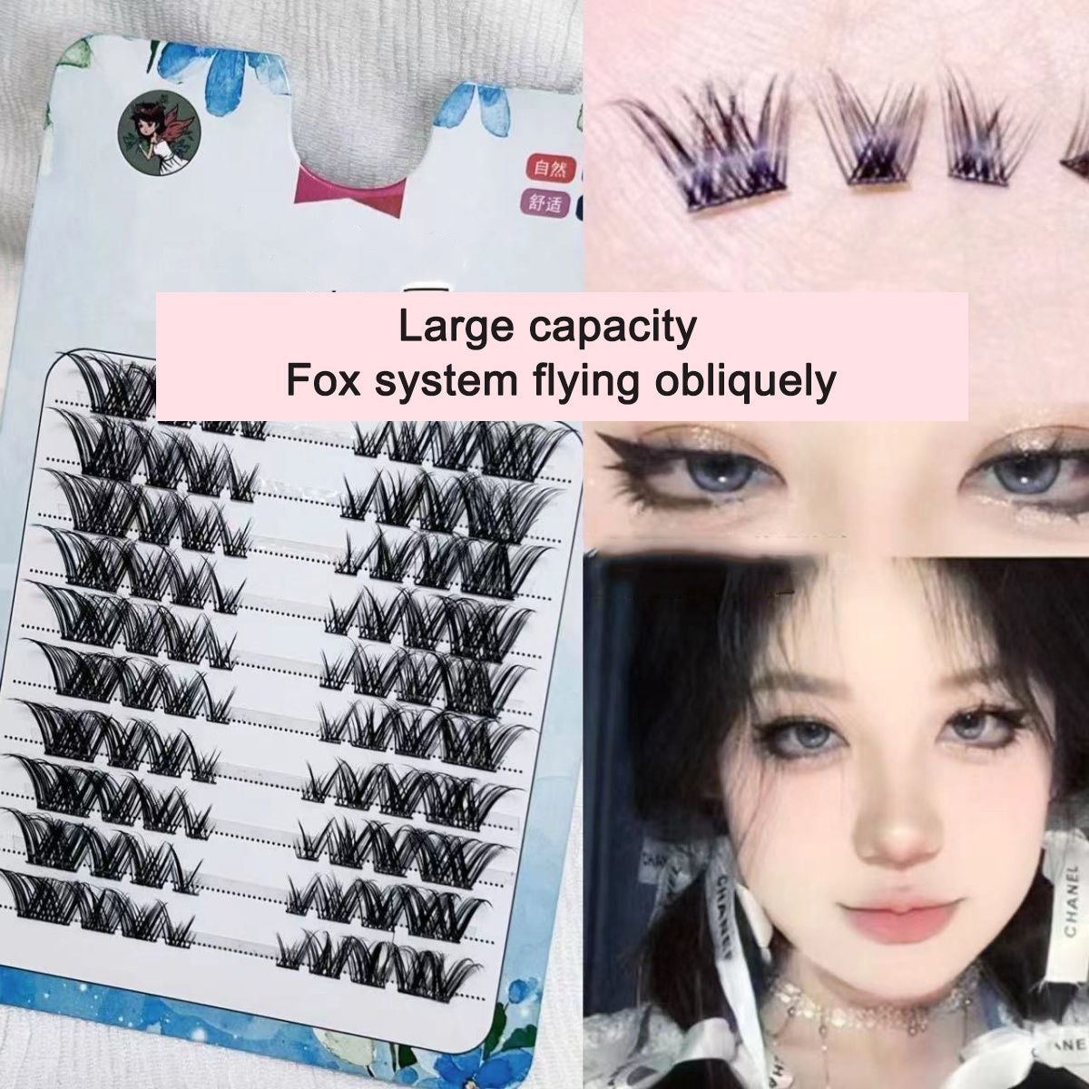 Segmented False Eyelashes for Custom Natural Volume