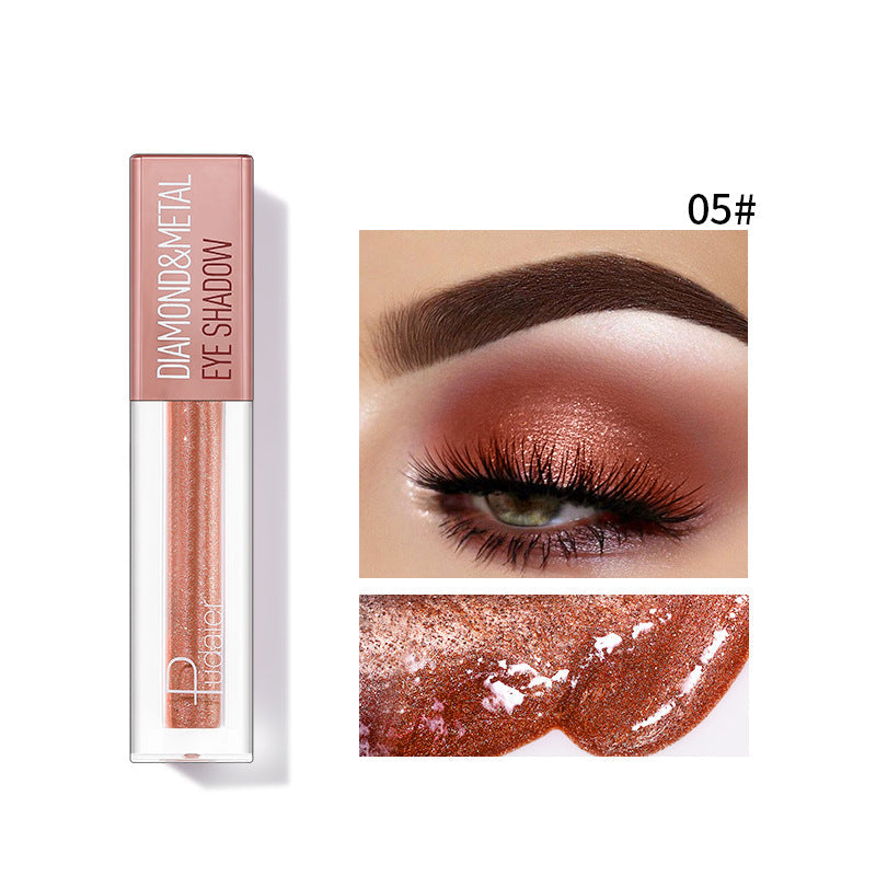 Liquid Eye Shadow for High-Shine Diamond-Metal Sparkle