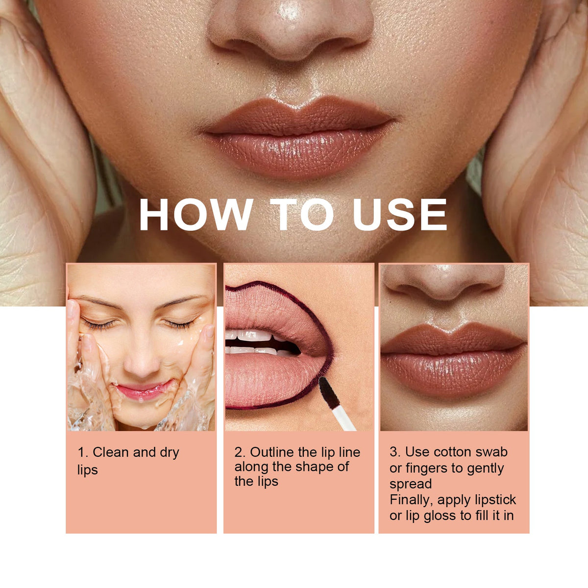 Peel Lip Liner for Waterproof, Precise Lip Definition