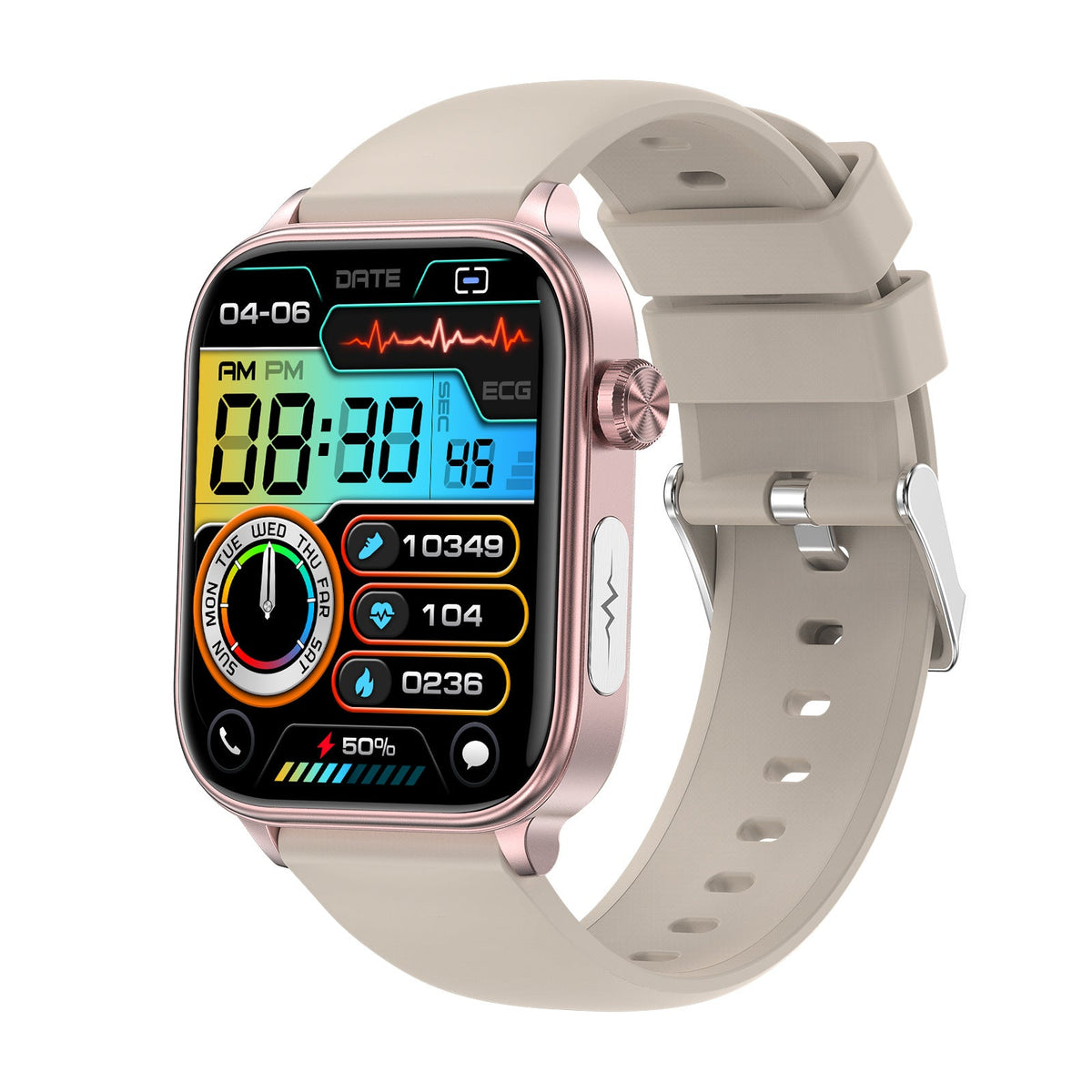 Smartwatch with ECG & Non-Invasive Glucose — ET570 Health