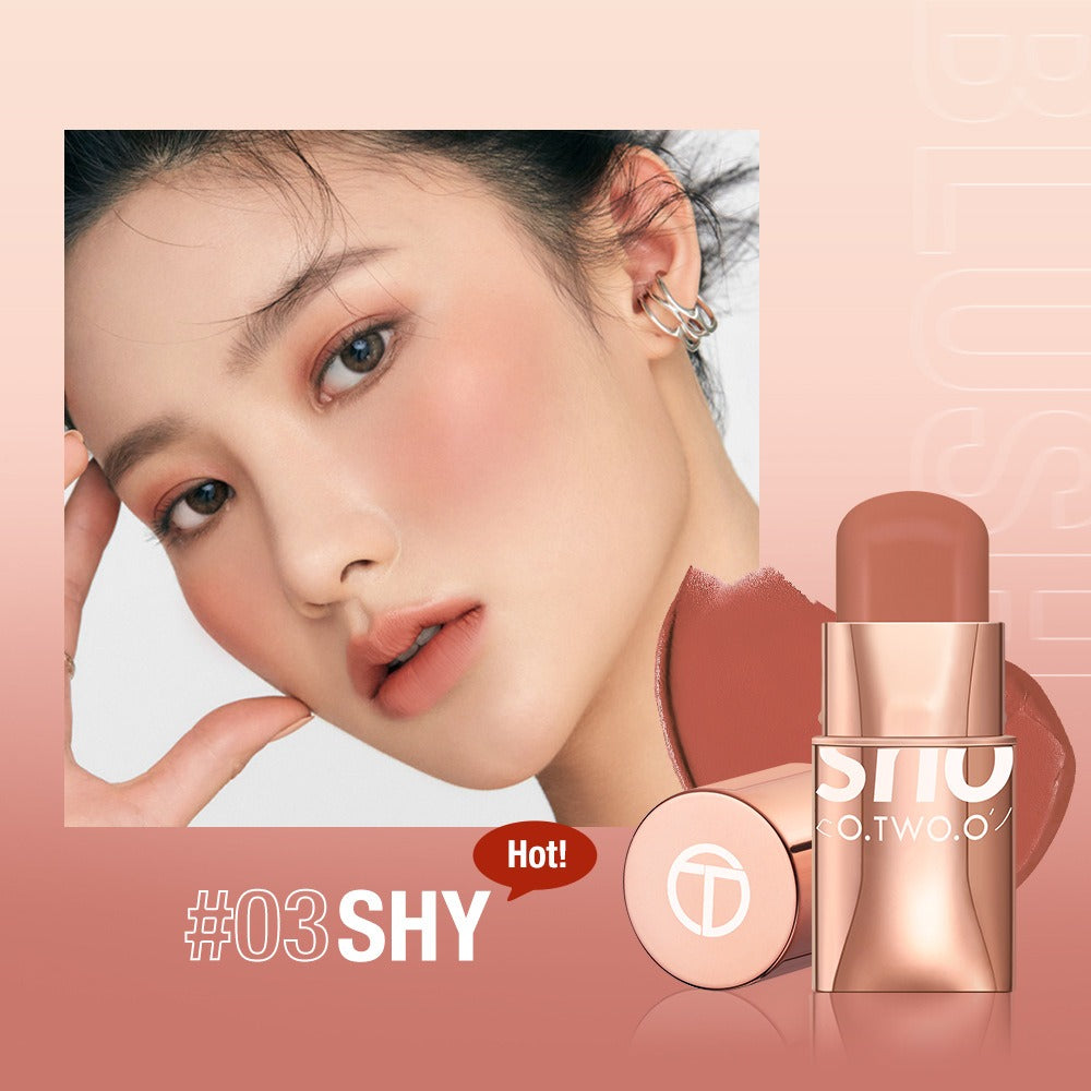 3-in-1 Cream Blush Stick for Soft Natural Rosy Cheeks