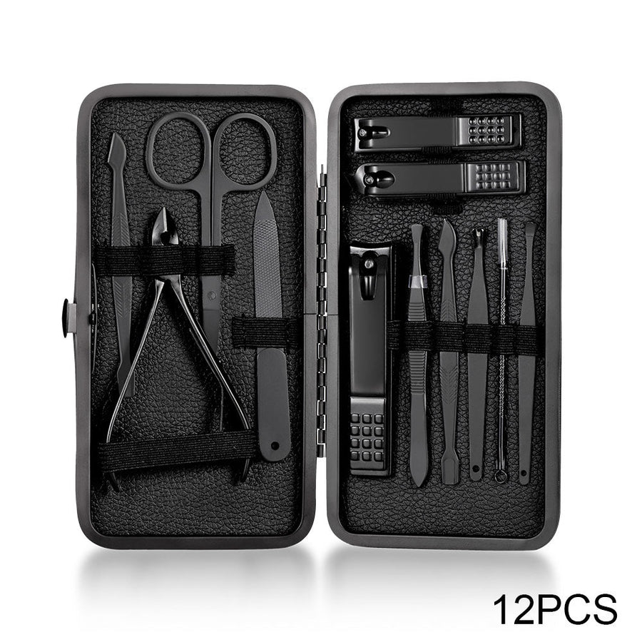 18-Piece Stainless Steel Nail Kit — Manicure & Pedicure Set
