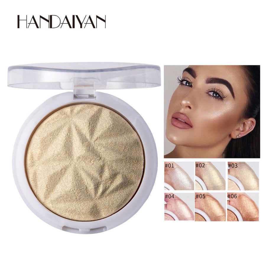Pressed Highlighter Makeup Powder for Intense Glow